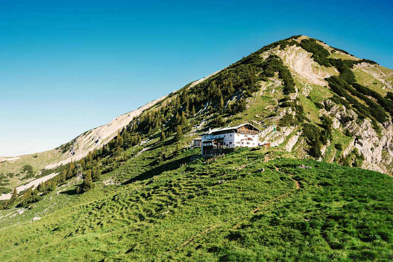 Der Weg auf die Tölzer Hütte.