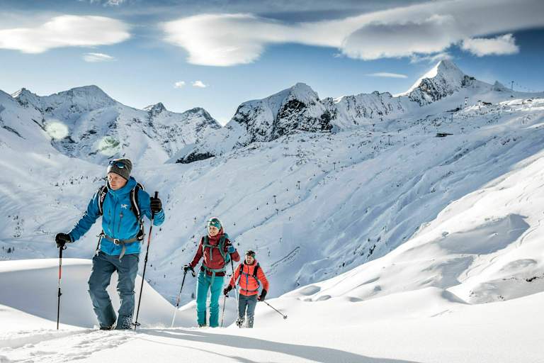 Skitour auf den Tristkogel am Kitzsteinhorn in Salzburg