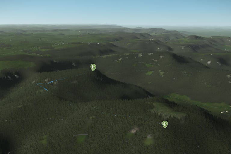 Der Gipfel des Wackersteins (825 m)