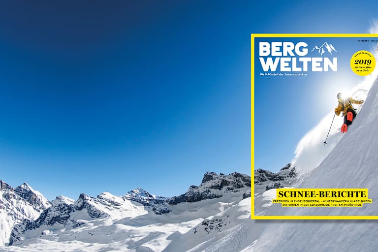 Das neue Bergwelten Magazin Schweiz (Dezember/Januar 2018/19)