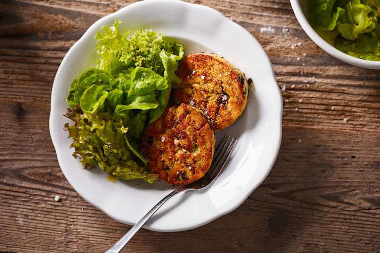 Gebratene Bärlauch-Feta-Knödel