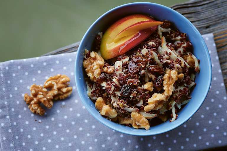 Outdoor-Rezept Anden-Frühstück mit Quinoa