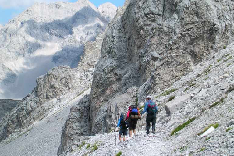 Auf dem Weg zur Pfeishütte.
