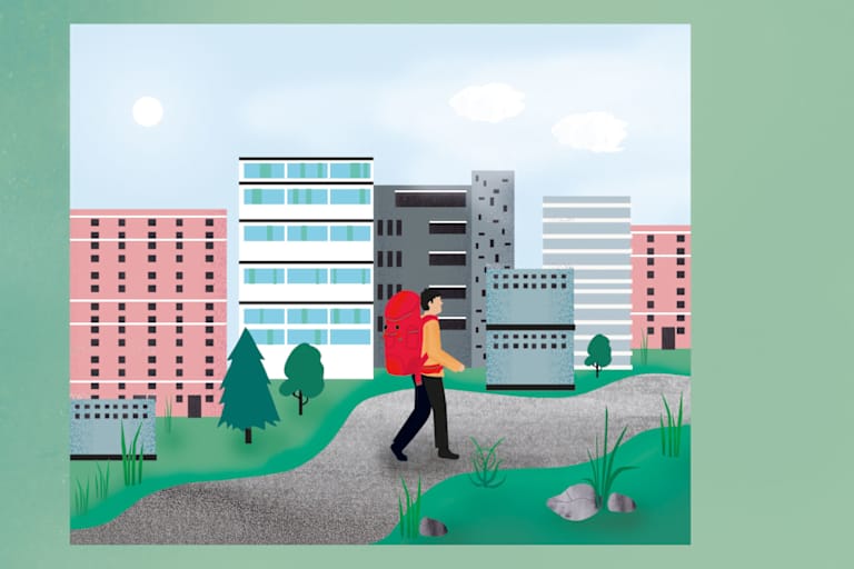 Illustration: Weitwandern - Training