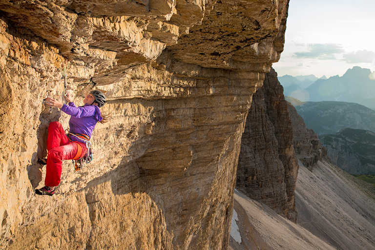 Barbara Zangerl in der Bellavista, Westliche Zinne