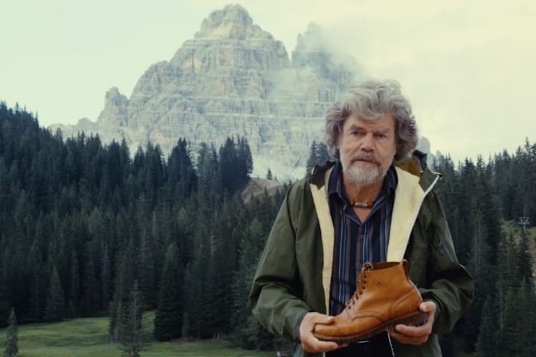 Reinhold Messner in den Dolomiten