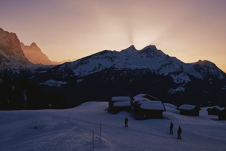 Sonnenuntergang am Hasliberg