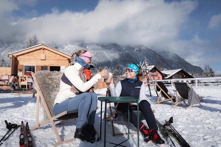 Einkehr bei der j'auszeit Hütte in der Leutasch