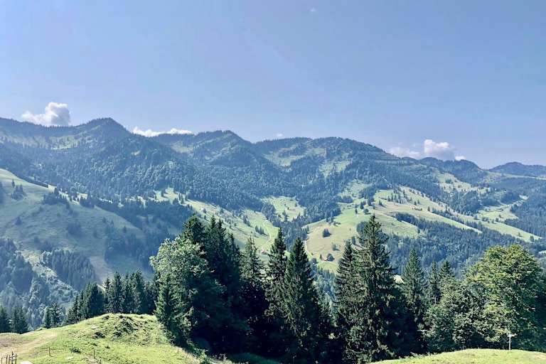 Blick auf die Nagelfluhkette vom Prodel