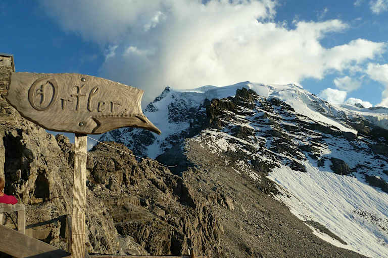 Der Ortler von der Payerhütte aus gesehen.