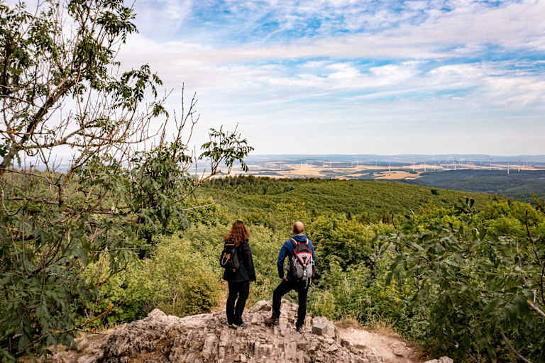 Aussicht Königsstuhl am Donnersbergmassiv
