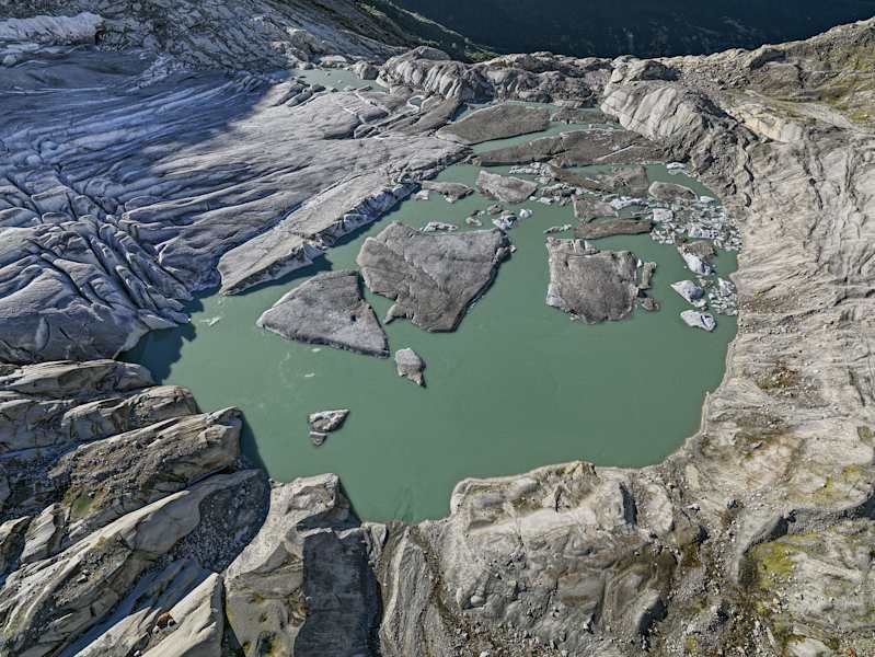 Eisrandsee des Rhonegletschers