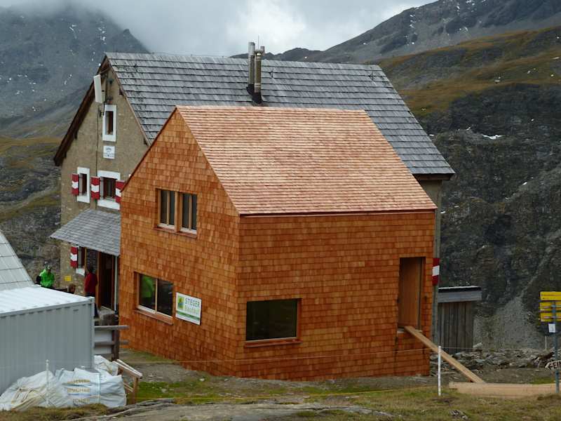 Salmhütte Zubau