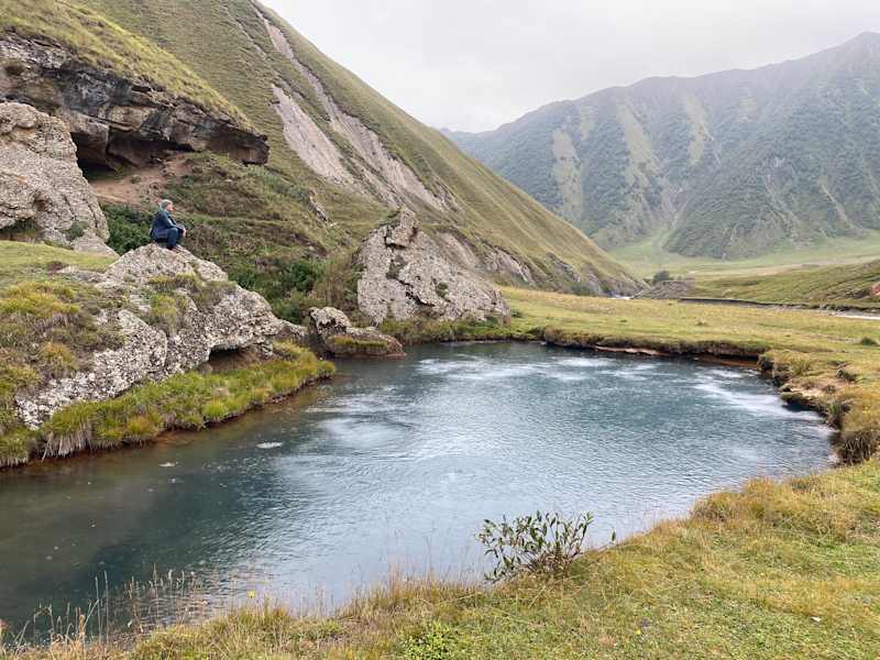 Rast am Albano-Mineralsee im Truso-Tal