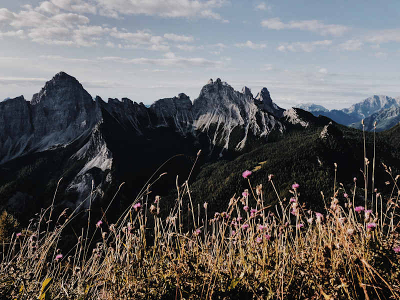 Ernst Merkinger wandert weit Dolomiten Höhenweg