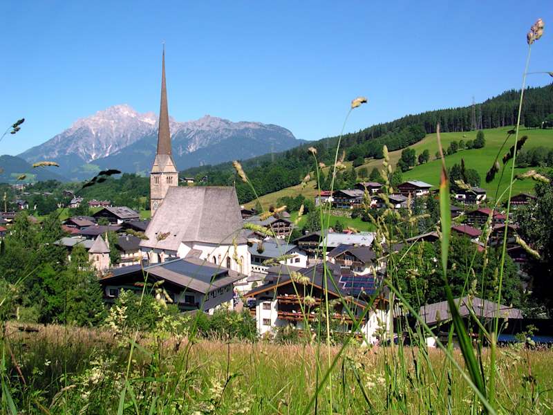 Der hübsche Ort Maria Alm