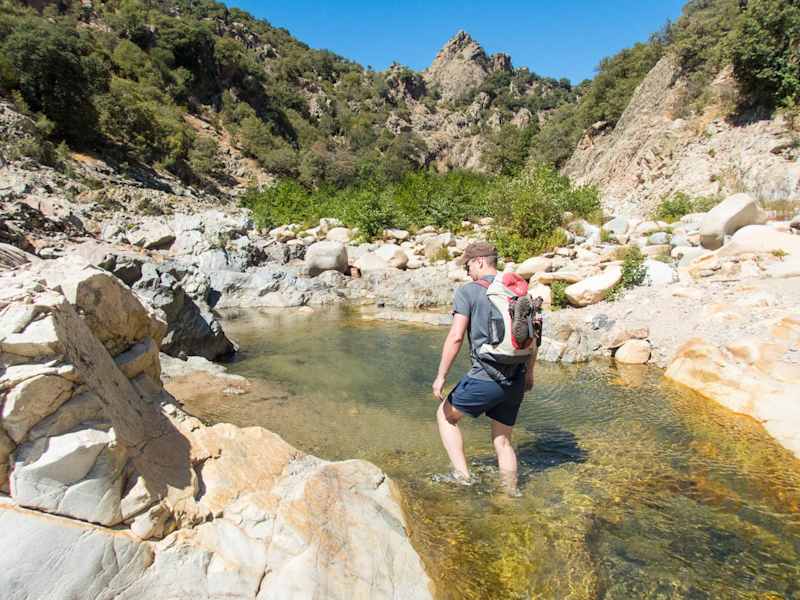 Flussbettwanderung im Riu Calaresu