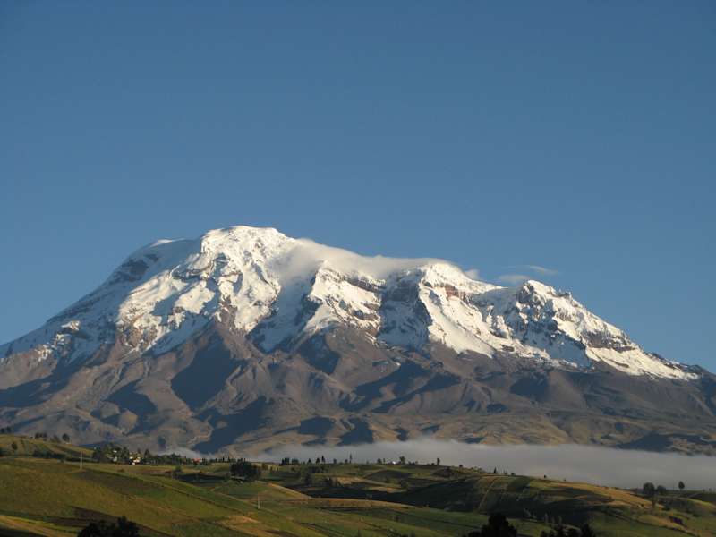 Der Chimborazo im Morgenlicht