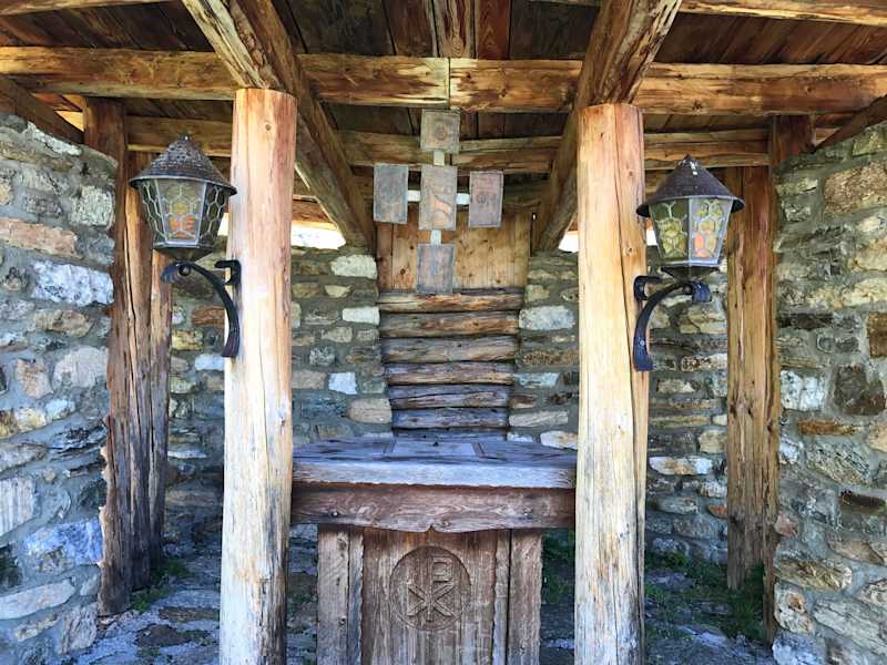 Die Kapelle unweit der Hütte
