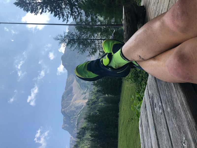 Bergsteiger auf der Terrasse im JUFA-Gästehaus