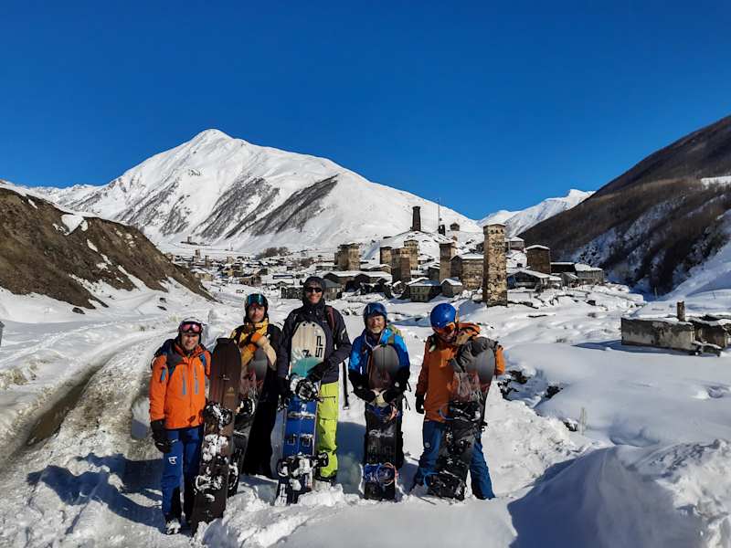 Reise Georgien Winter Freeriden Swanetien