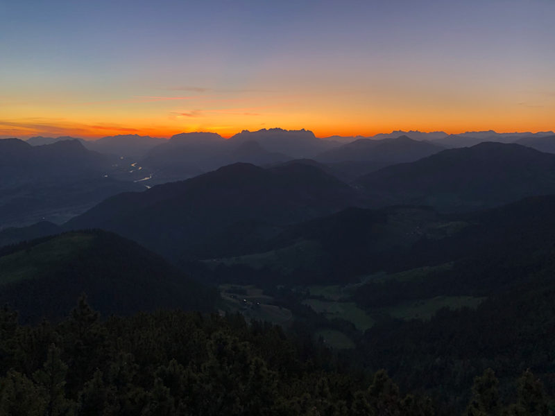 Alpbachtal Gratlspitze Sonnenaufgang