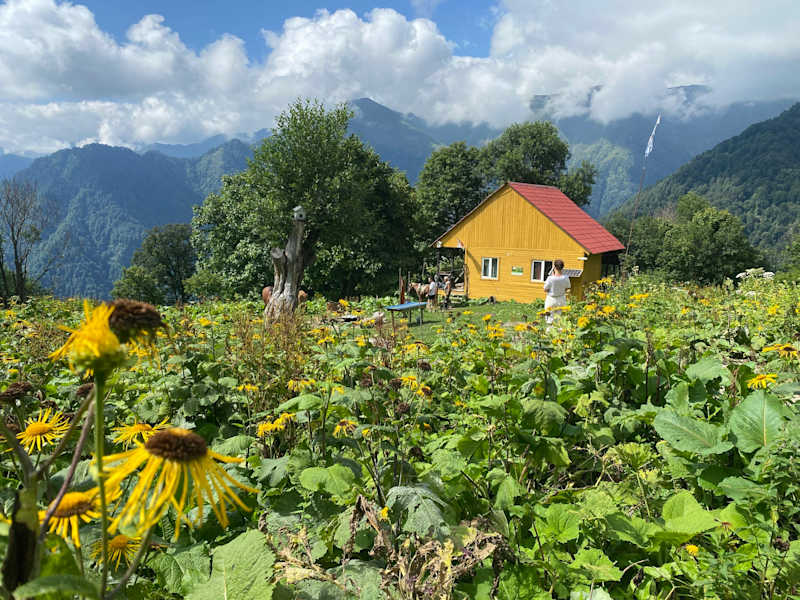 Die MEteo Station im Kaukasus