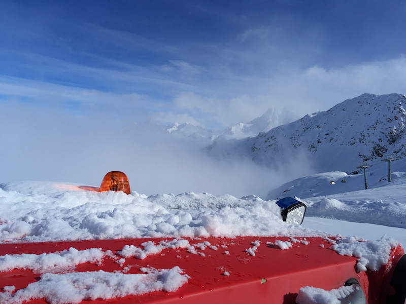 Unterwegs mit der Pistenraupe