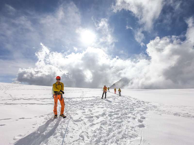 Grenzgletscher unterhalb des Liskamm