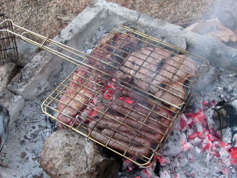 Grillen am Spitzkoppen-Campingplatz