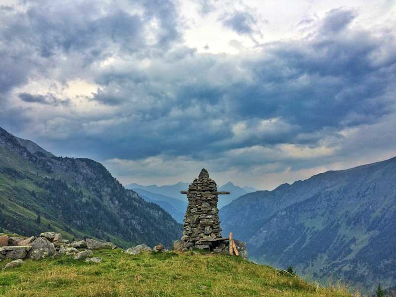 Steinmandl auf der Zeischalm