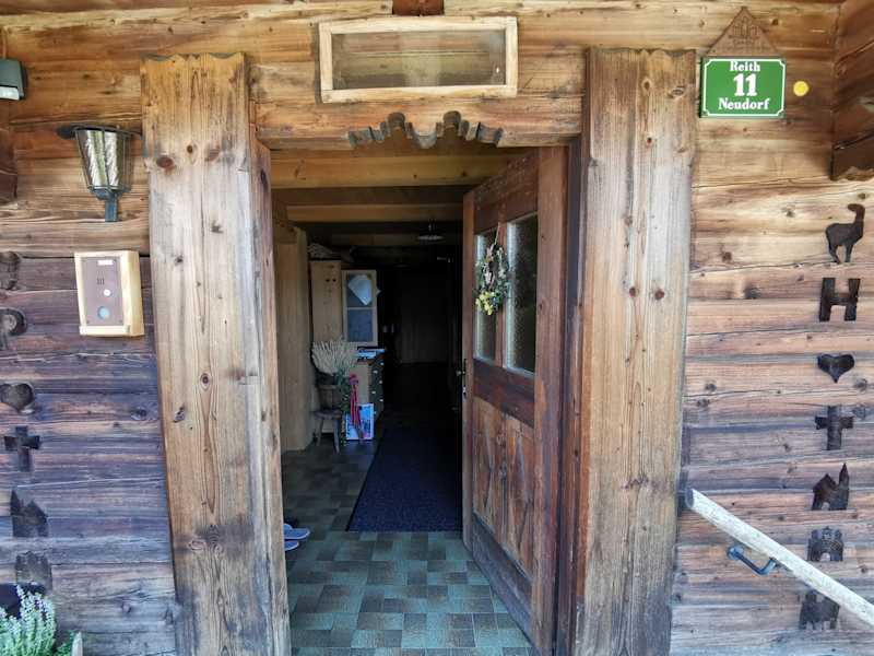 Eingang Ferienhaus Weberhof