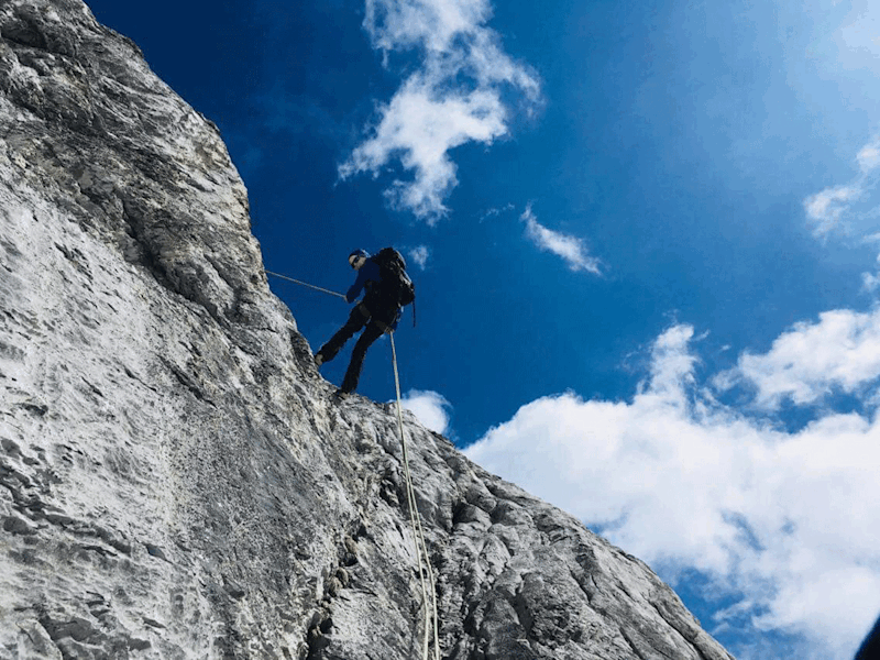 Auf dem Heimweg ins Tal von der Mittellegihütte