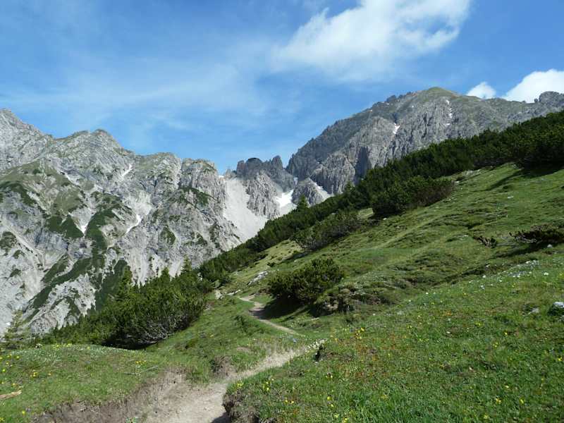 Anstieg zum Solsteinhaus