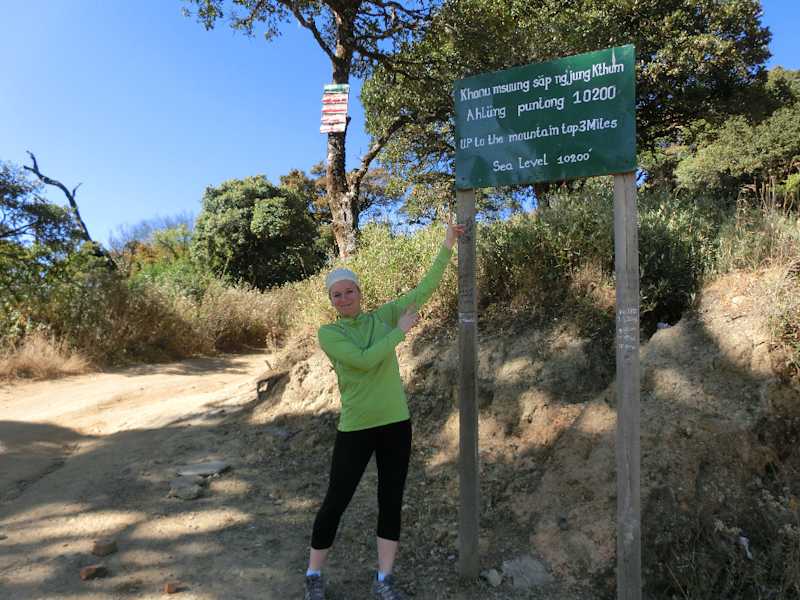 Myanmar Wandern Mount Victoria