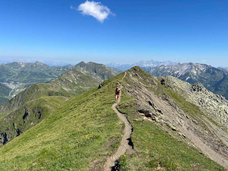 Grat zum Gipfel des Großen Gurpitschecks