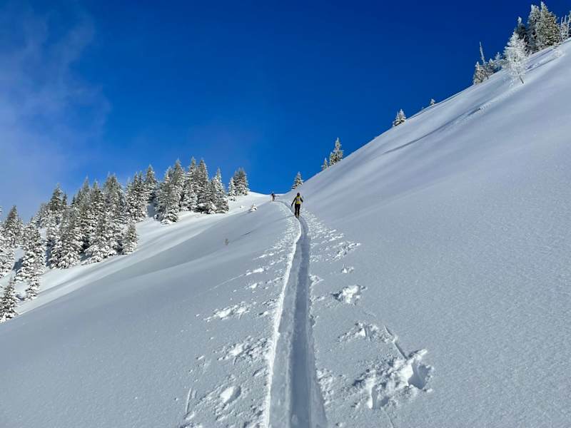 Aufstiegsspur in der Nähe von Kitzbühel