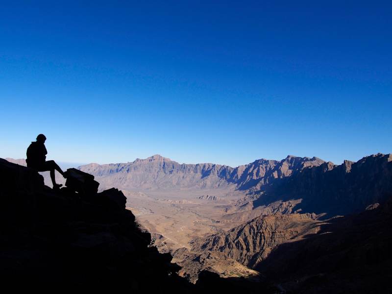 Klettern Campen Wandern Oman Bergwelten Schoepf