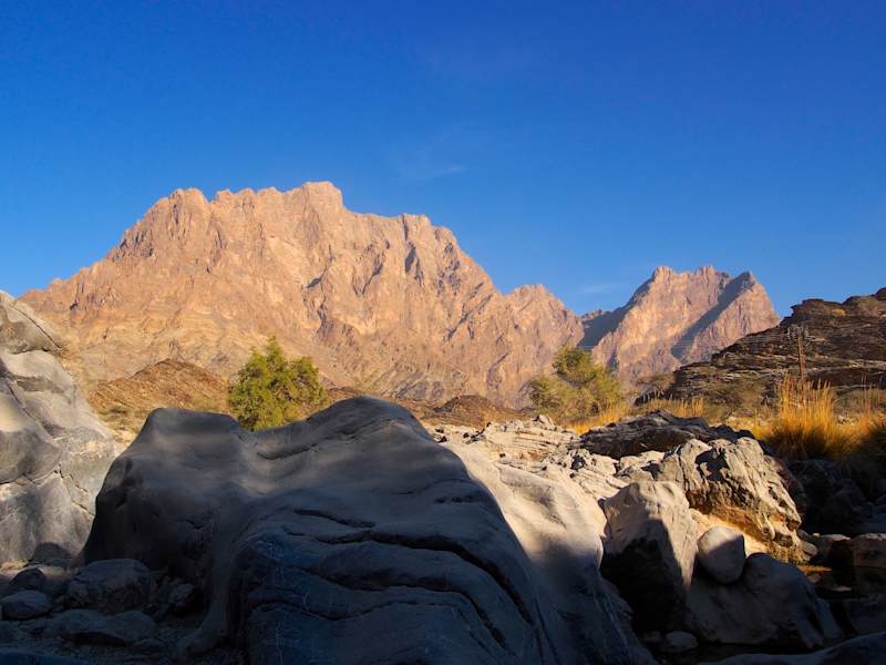 Im Wadi Bani Awf, Little Snake Canyon Klettern Campen Wandern Oman Bergwelten Schoepf