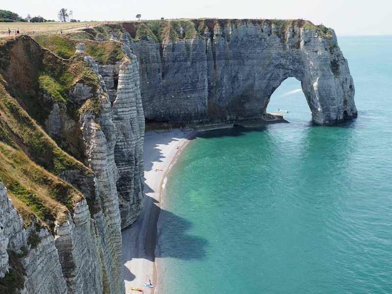 Die Küste beim Badeort Étretat