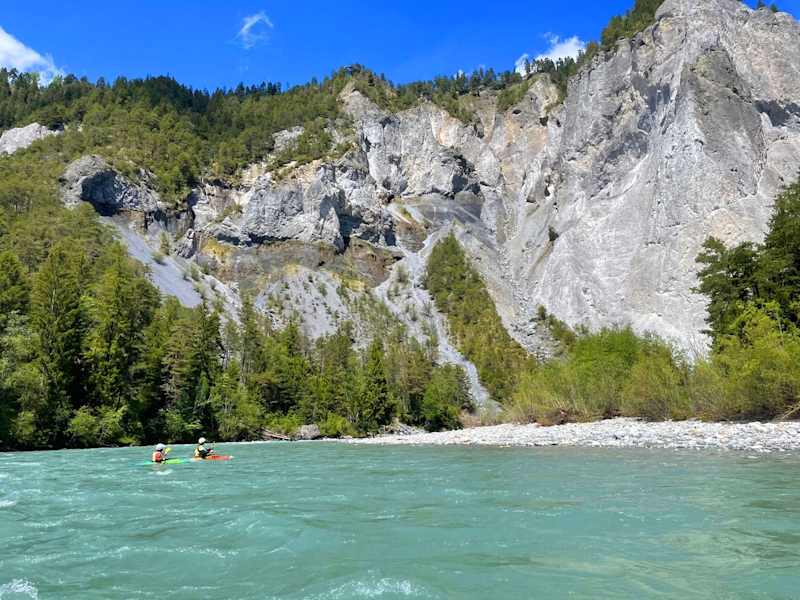 Imposante Landschaft auf der Rheinschlucht