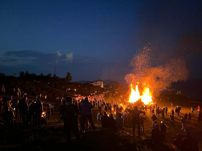 Sonnwendfeuer am Feuerkogel