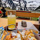 Kaiserschmarren auf der Rotkogelhütte mit toller Aussicht auf die Ötztaler Alpen.