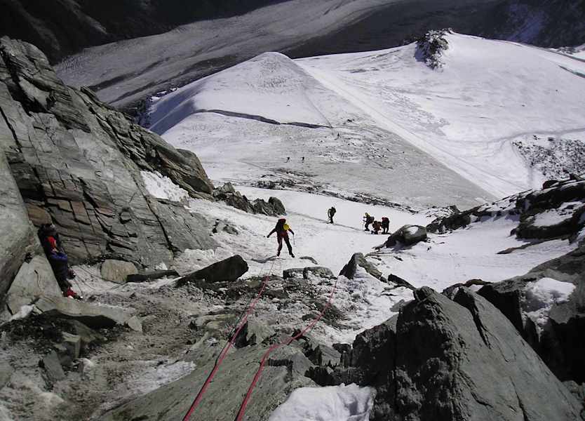 Abstieg Pallavicinirinne im September 2003