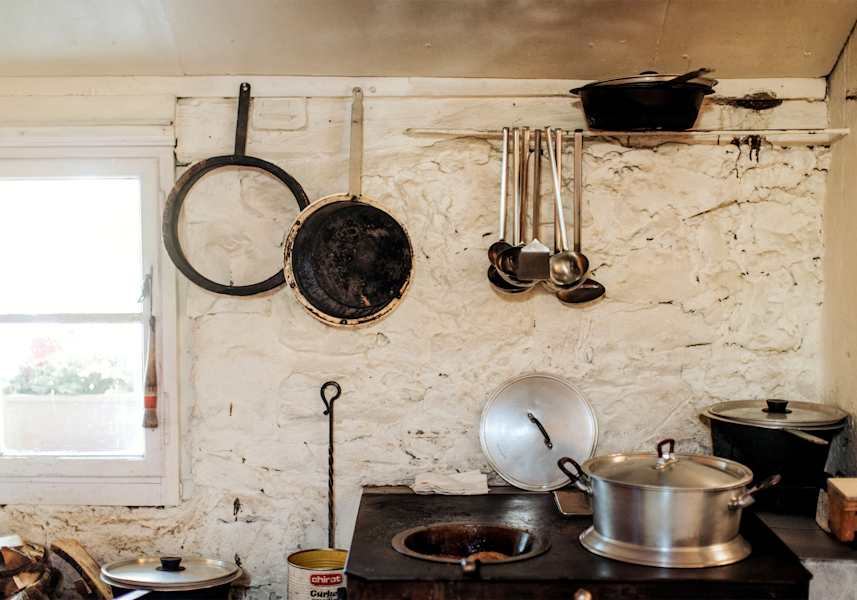 Eine urige Küche, die auch als Filmkulisse dient.