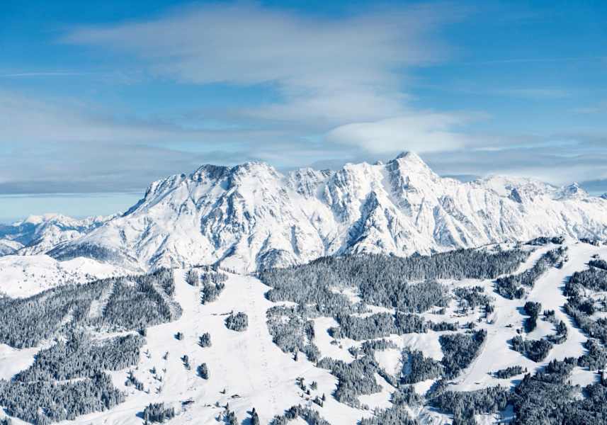 Ausblick auf das Leoganger Steingebirge