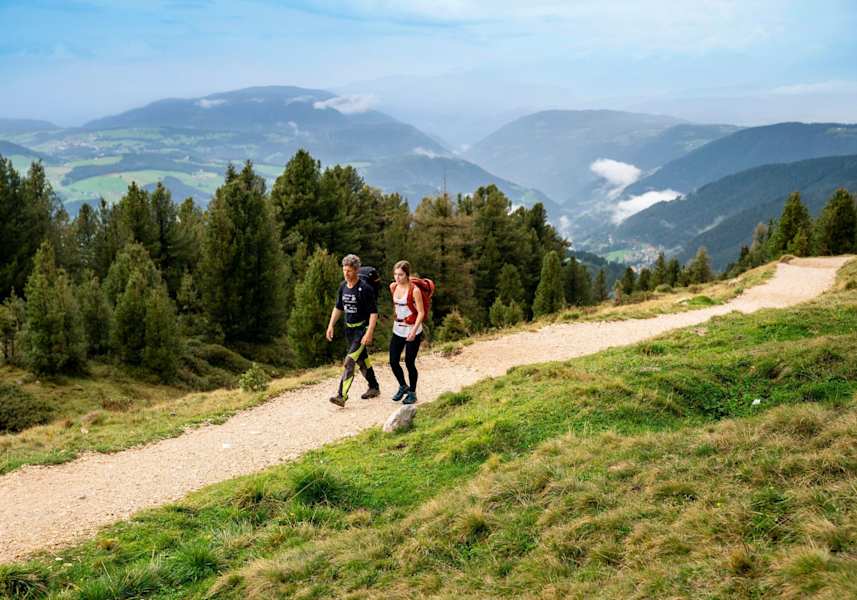 Der Aufstieg zur Pisahütte über einen Wanderweg