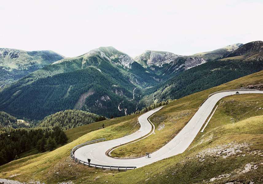 Die Serpentinen der Nockalmstraße