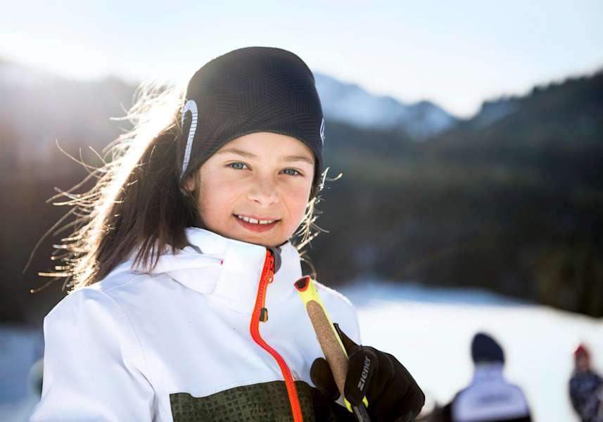 Anna beim Langlaufen