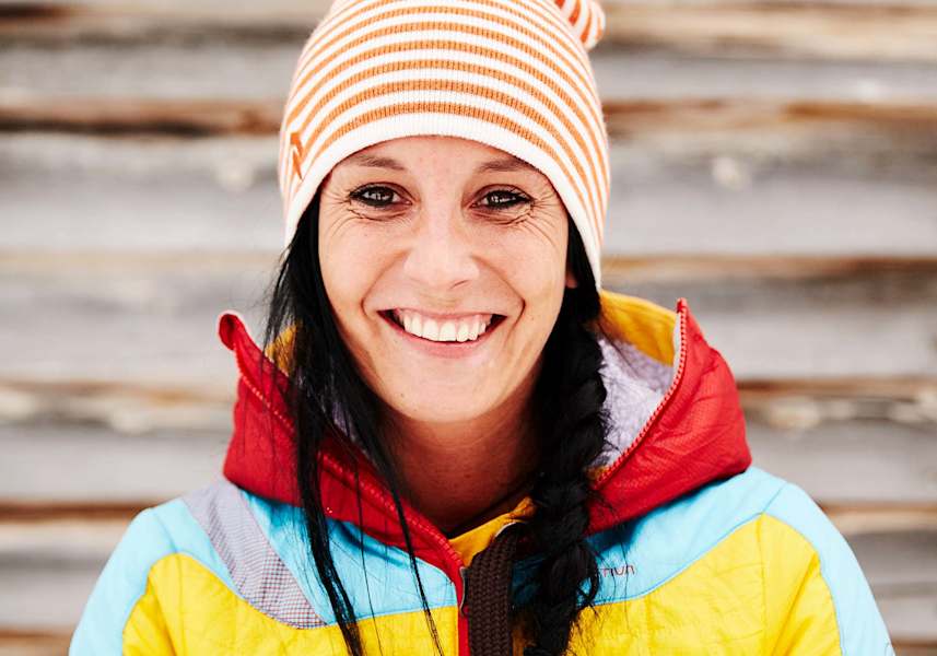 Portrait einer Tourengeherin